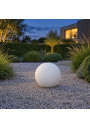 White E27 garden globe 35 cm in the garden