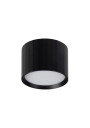 Tessa GX53 XD-IK293B black surface-mounted fitting – product view with an example lamp