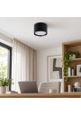 Black Tessa GX53 on a home office ceiling – AI visualisation, lamp sold separately