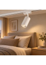 Tessa XD-IK291W – lifestyle scene beside a bedroom bed, example bulb