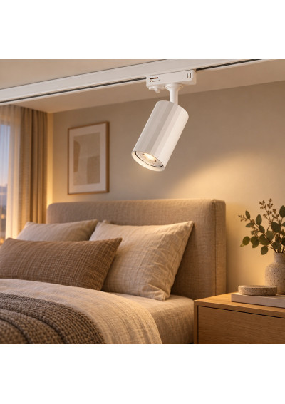 Tessa XD-IK291W – lifestyle scene beside a bedroom bed, example bulb