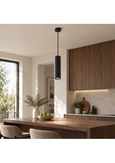 Tessa XD-IK292B – lifestyle scene above a kitchen island, example bulb
