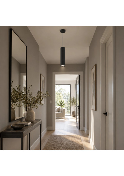 Tessa XD-IK292B – lifestyle scene in an entrance hallway, example bulb