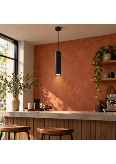 Tessa XD-IK292B – lifestyle scene above a cafe counter, example bulb