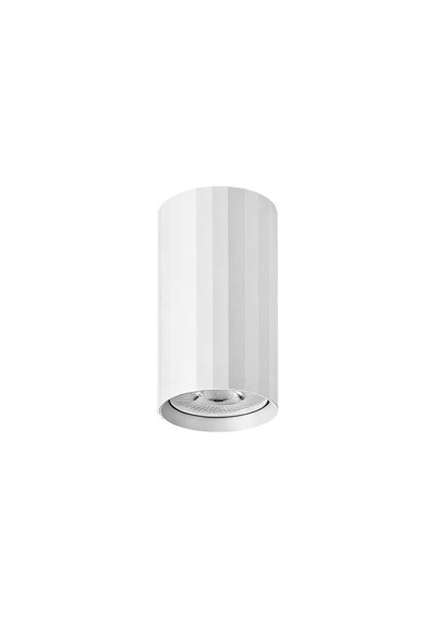 Tessa GU10 white RAL9016 – fitting with an example lamp, lamp sold separately
