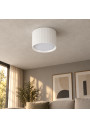 Tessa XD-IK293W – lifestyle scene in a living room with a concrete ceiling, example bulb