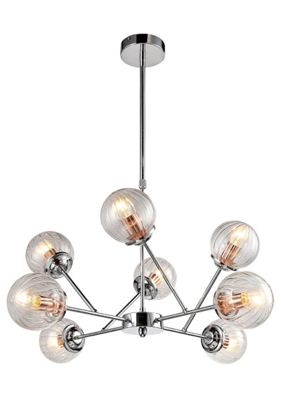 Lampa wisząca Best 8xE14 chromowy 75 cm