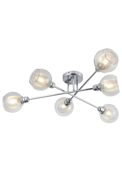 Dixi pendant light 6xE14 chromee 80 cm
