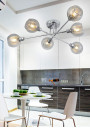 Lampa wisząca Dixi 6xE14 chromowy 80 cm - zdjęcie produktu 2