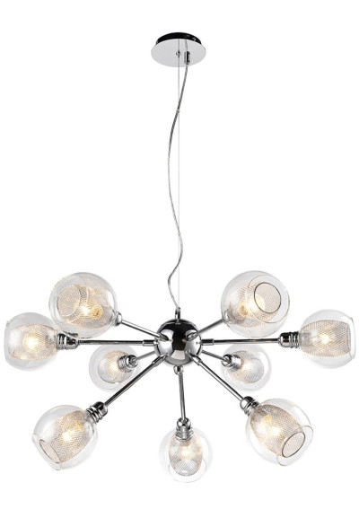 Dixi pendant light 9xE14 chromee 68 cm