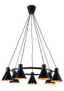 Lampa wisząca More 1xE27 czarny 78 cm