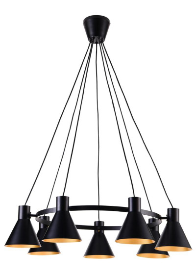 More pendant light 1xE27 black 78 cm