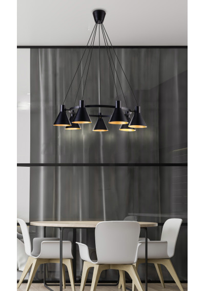 More pendant light 1xE27 black 78 cm - product image 1