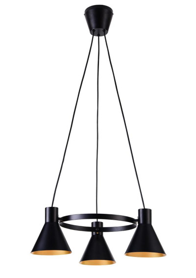 Lampa wisząca More 3xE27 czarny 55 cm