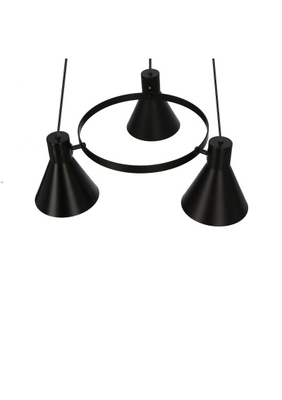 More pendant light 3xE27 black 55 cm - product image 4