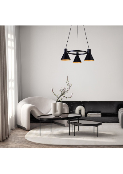 Lampa wisząca More 3xE27 czarny 55 cm - zdjęcie produktu 8