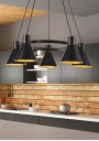 More pendant light 5xE27 black 65 cm - product image 1