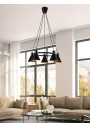 Lampa wisząca More 5xE27 czarny 65 cm - zdjęcie produktu 5