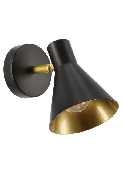 Less wall light 1xE14 matt black 13 cm