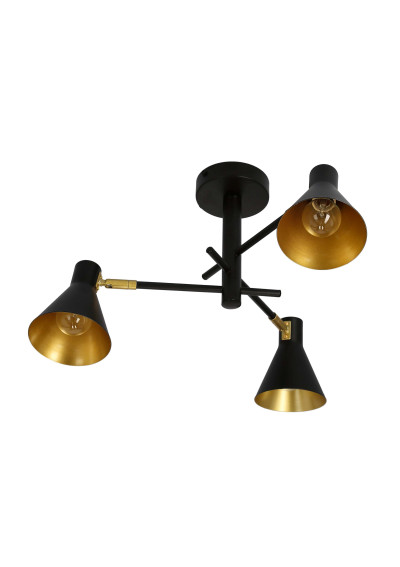 Less pendant light 3xE14 matt black 48 cm - product image 2