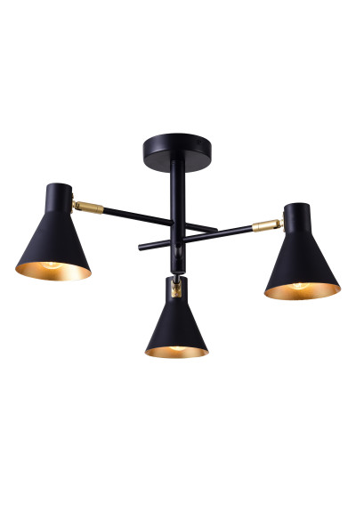 Less pendant light 3xE14 matt black 48 cm - product image 10