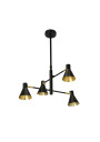 Lampa wisząca Less 4xE14 czarny matowy 54 cm - zdjęcie produktu 3