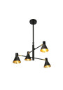 Less pendant light 4xE14 matt black 54 cm - product image 4