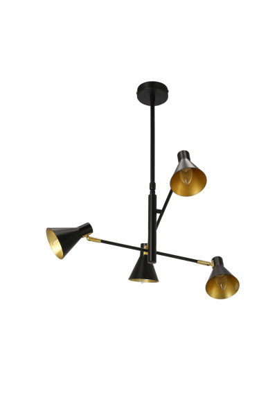 Less pendant light 4xE14 matt black 54 cm - product image 5