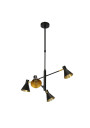 Lampa wisząca Less 4xE14 czarny matowy 54 cm - zdjęcie produktu 6