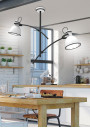 Zumba pendant light 2xE27 black and white 64 cm - product image 2