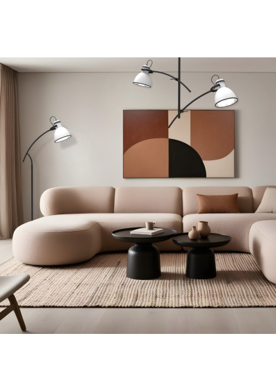 Lampa wisząca Zumba 2xE27 biało czarny 64 cm - zdjęcie produktu 3