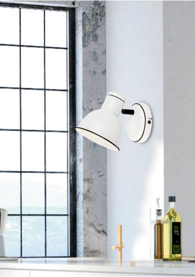 Zumba wall light 1xE14 black and white 18 cm - product image 1