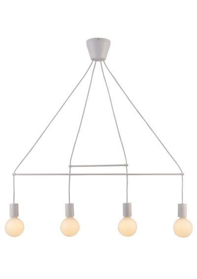 Alto pendant light 4xE27 matt white 94 cm