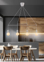 Alto pendant light 4xE27 matt white 94 cm - product image 2