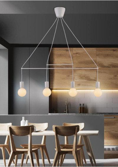 Lampa wisząca Alto 4xE27 biały matowy 94 cm - zdjęcie produktu 2
