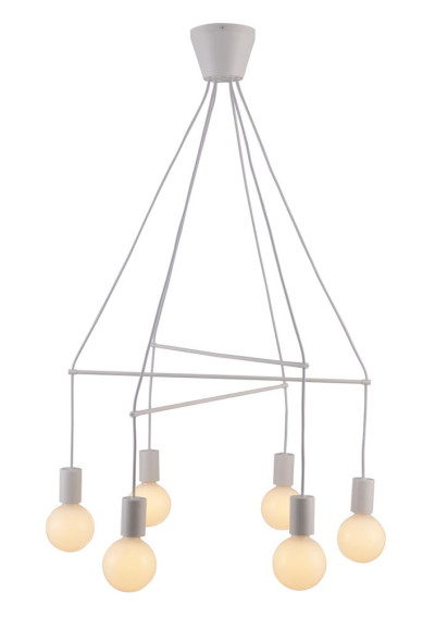 Lampa wisząca Alto 6xE27 biały matowy 67 cm