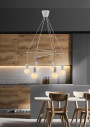 Alto pendant light 6xE27 matt white 67 cm - product image 2