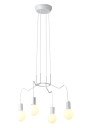 Basso pendant light 4xE27 matt white 57 cm
