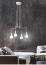 Lampa wisząca Basso 4xE27 biały matowy 57 cm - zdjęcie produktu 2