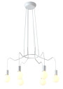 Basso pendant light 6xE27 matt white 71 cm