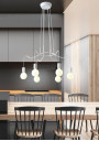 Basso pendant light 6xE27 matt white 71 cm - product image 1