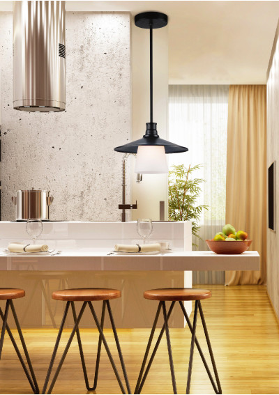 Lampa wisząca Loft 1xE27 czarny 26 cm - zdjęcie produktu 1