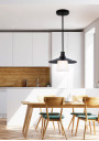 Lampa wisząca Loft 1xE27 czarny 26 cm - zdjęcie produktu 2