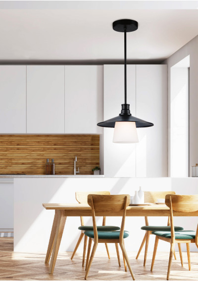 Lampa wisząca Loft 1xE27 czarny 26 cm - zdjęcie produktu 2