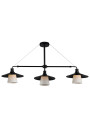 Loft pendant light 3xE27 black 98 cm