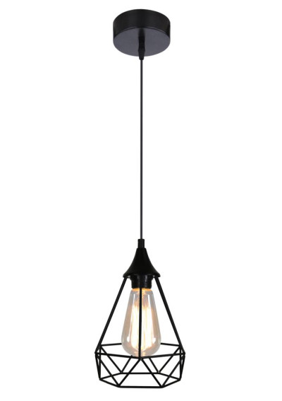 Graf pendant light 1xE27 black 19 cm