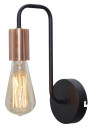 Herpe wall light 1xE27 black 10 cm