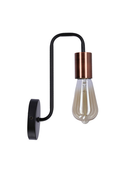 Herpe wall light 1xE27 black 10 cm - product image 1