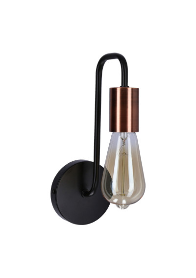 Herpe wall light 1xE27 black 10 cm - product image 2