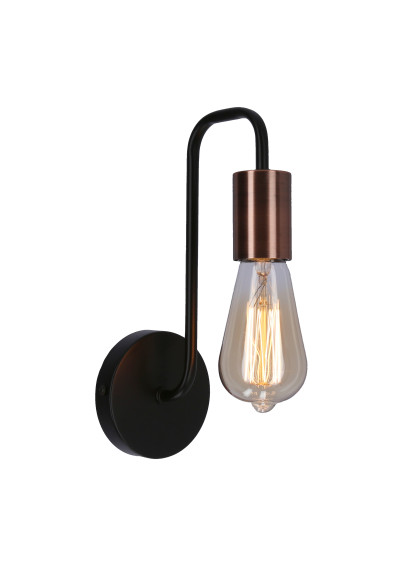 Lampa ścienna Herpe 1xE27 czarny 10 cm - zdjęcie produktu 4